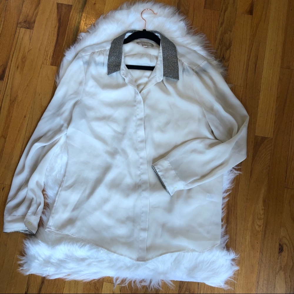 BR Dillon button down w/ metallic collar